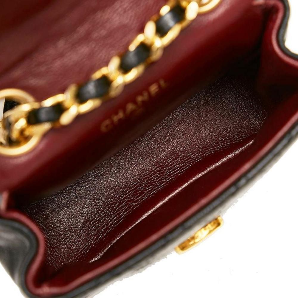 Chanel Chain Belt Waist Bag Mini Matelasse Black Lambskin - Picture 6 of 8